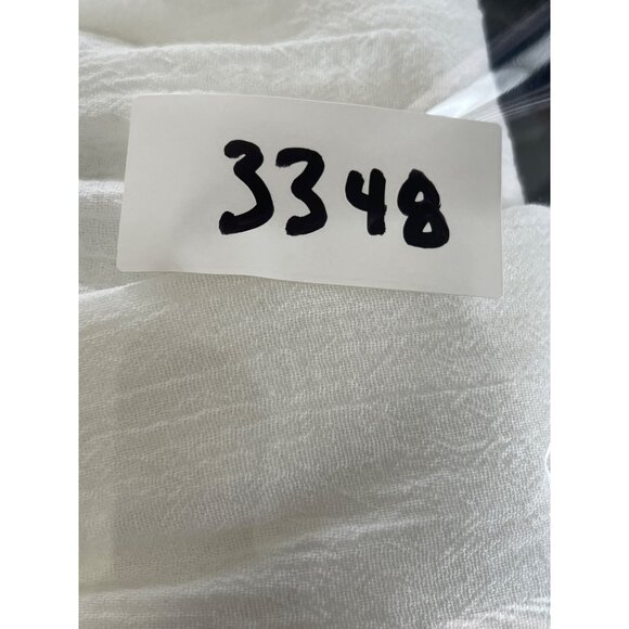 Talbots White Plus Size  D Cotton Boho Tired Skirt With Tassels Beachy Lagenlook - Picture 9 of 9